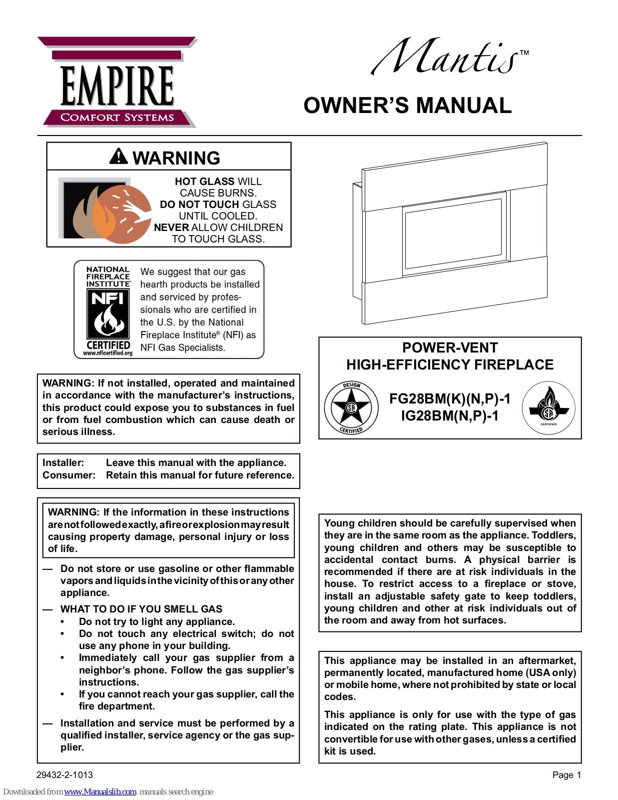 Empire Mantis Owner's Manual