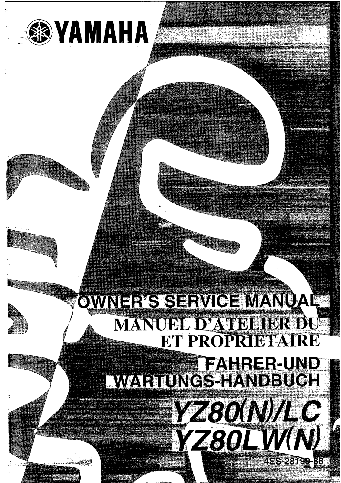 Yamaha YZ80 (N) LC Or LW (N) 2001 Owner's manual
