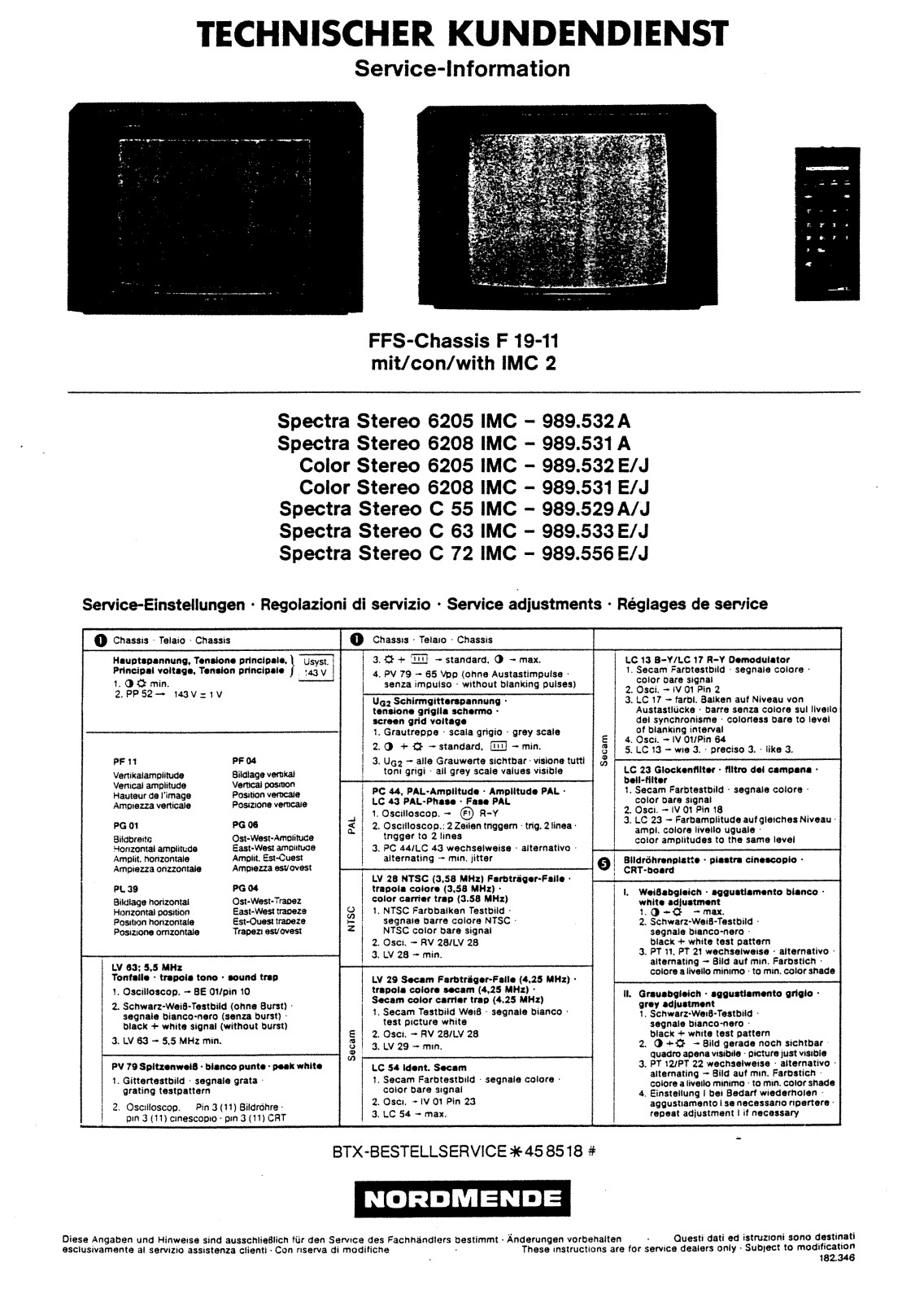 Nordmende F19-11 Schematic