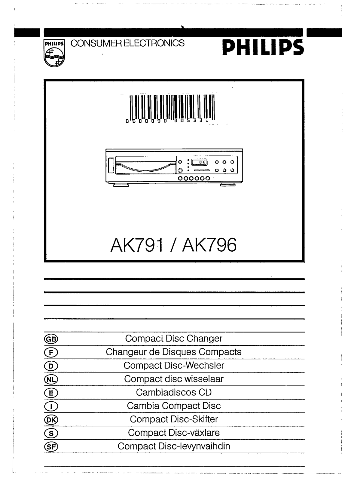 Philips AK796 User Manual