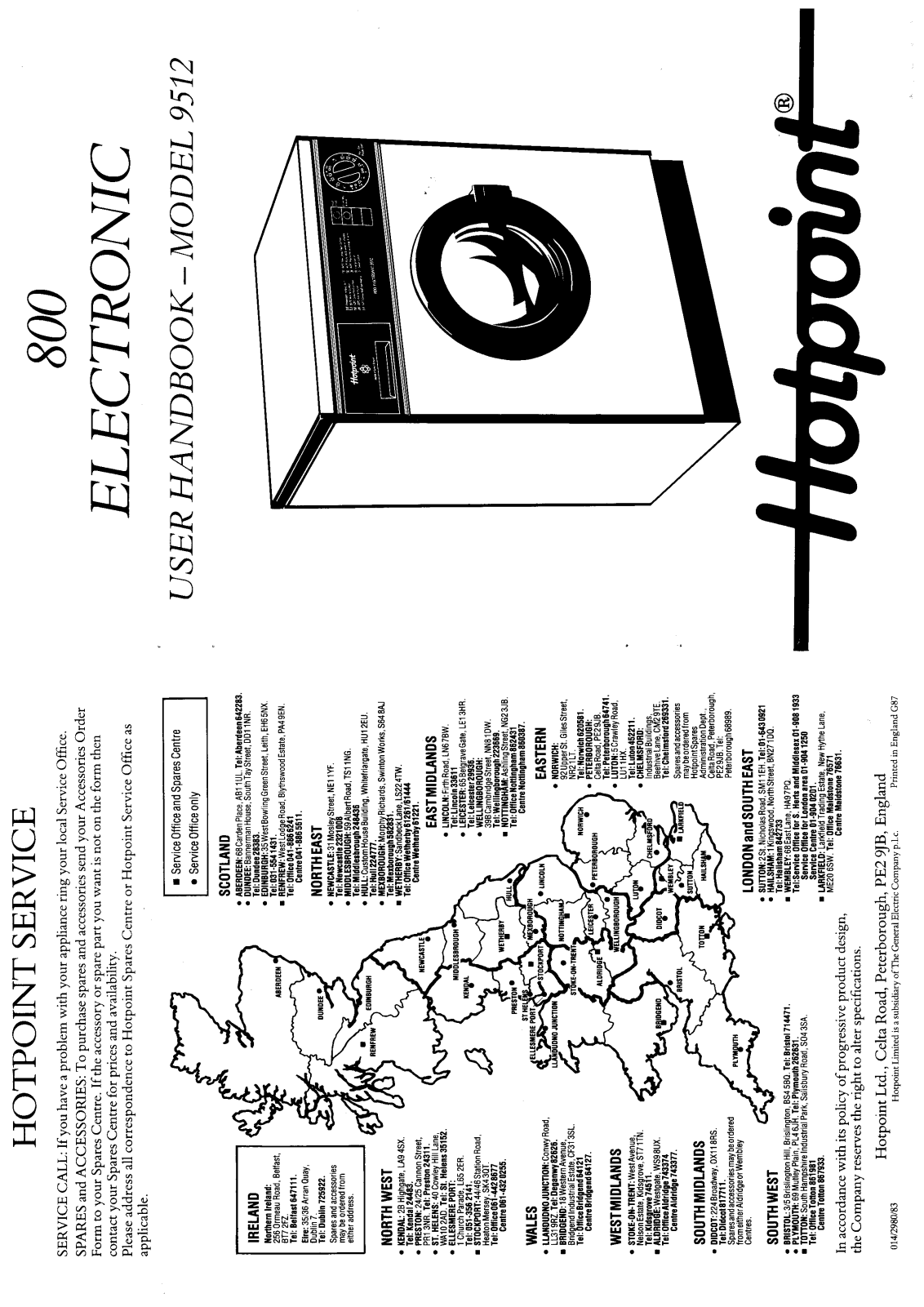 Hotpoint-Ariston HB9512 User Manual