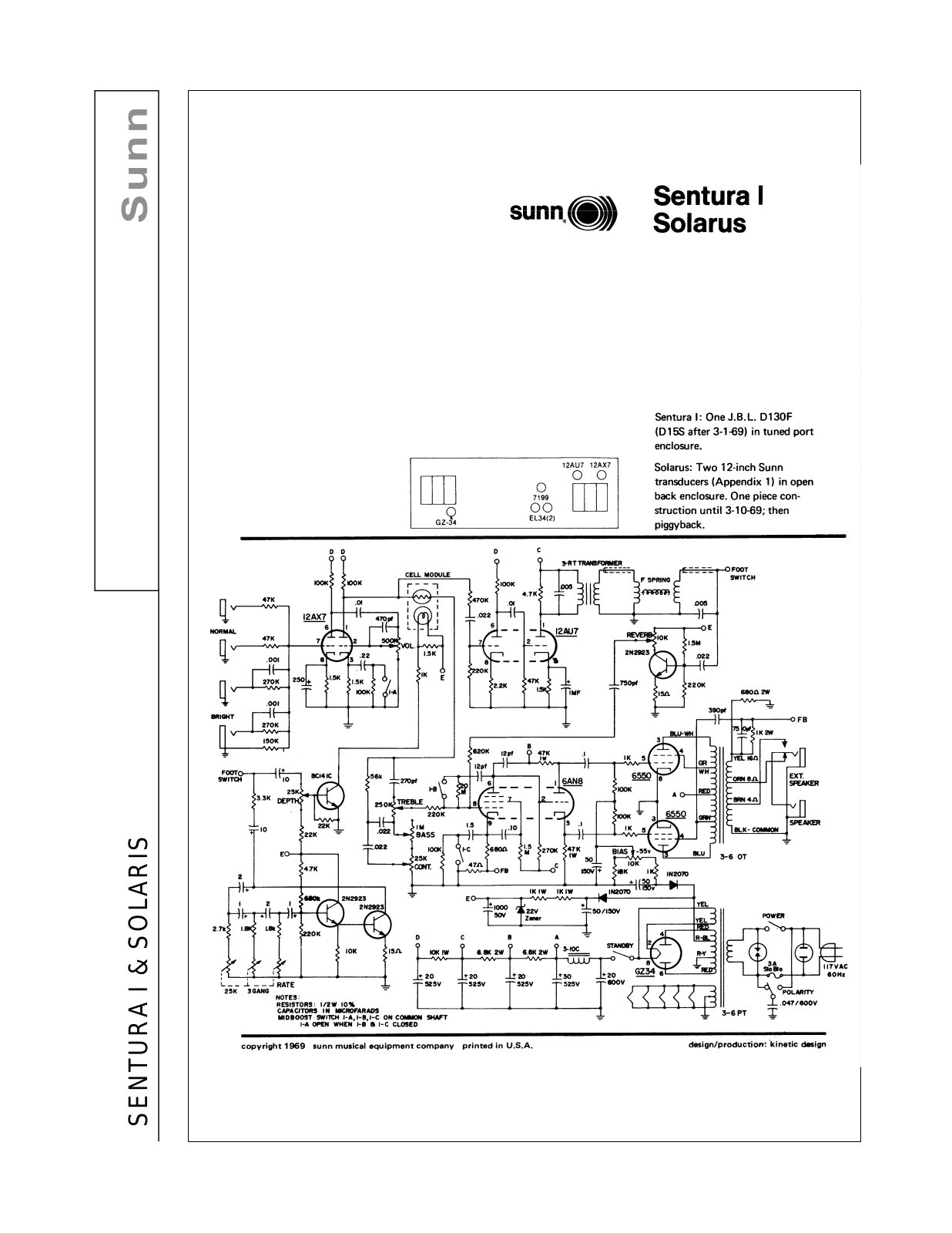 Sunn solaris schematic