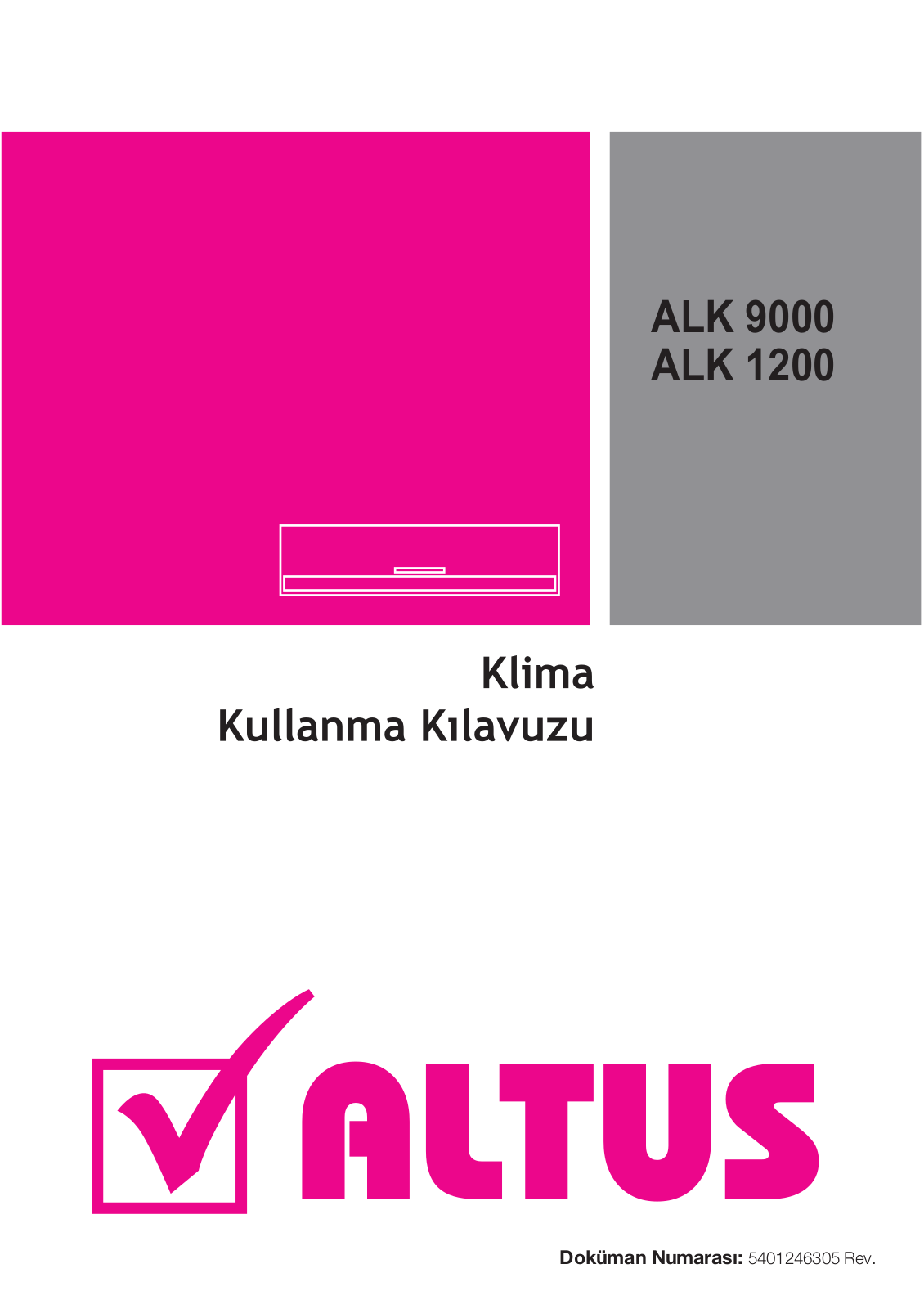 ALTUS ALK 9000, ALK 1200 User manual