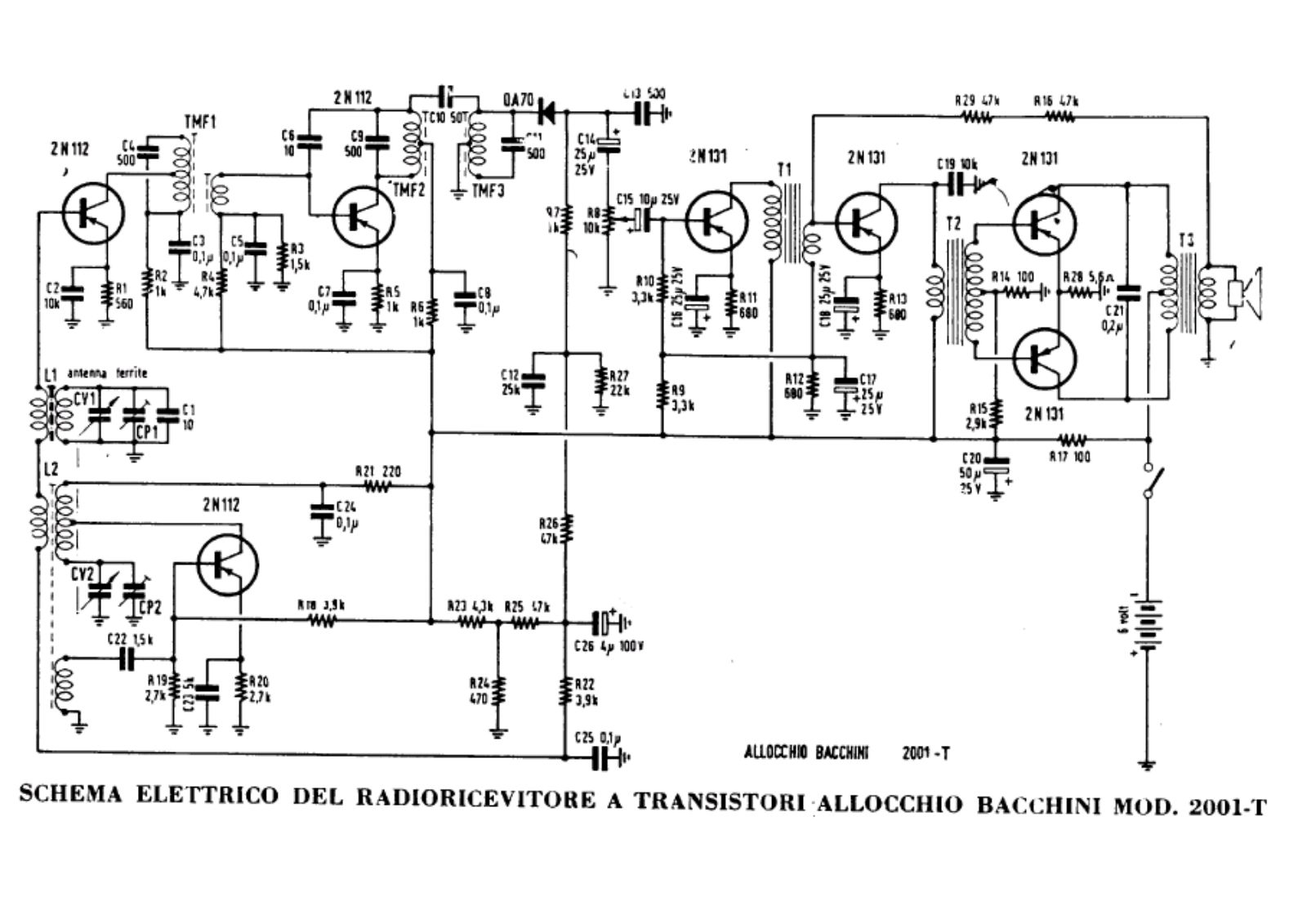 Allocchio Bacchini 2001t schematic