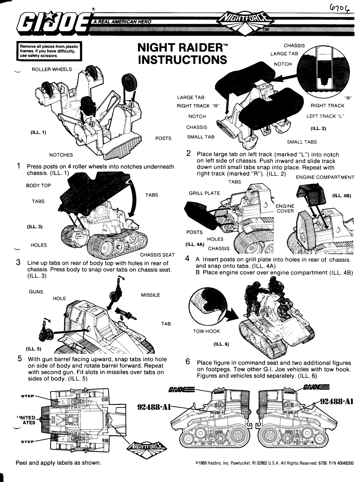 HASBRO GIJoe NightRaider User Manual