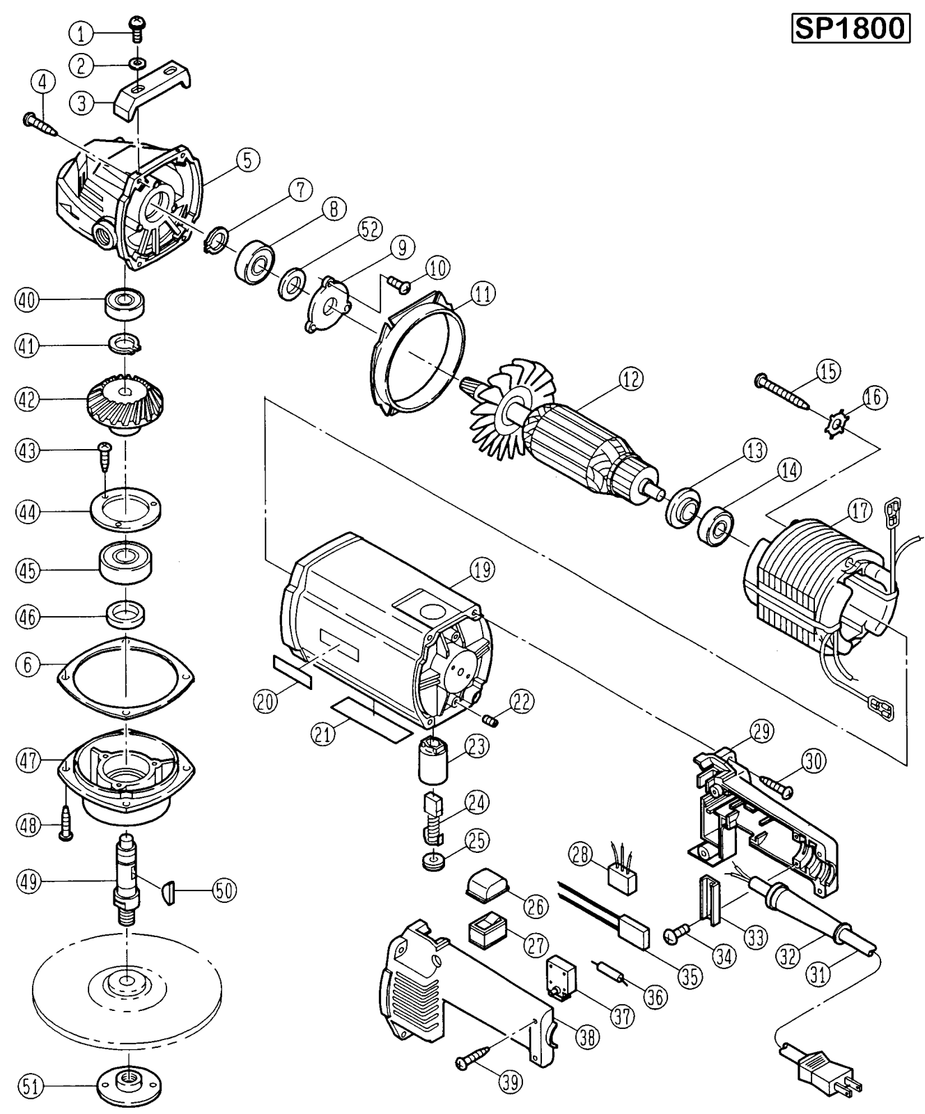 Ryobi SP1800 User Manual