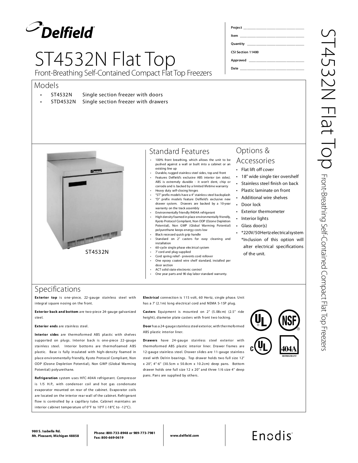 Delfield STD4532N, ST4532N User Manual