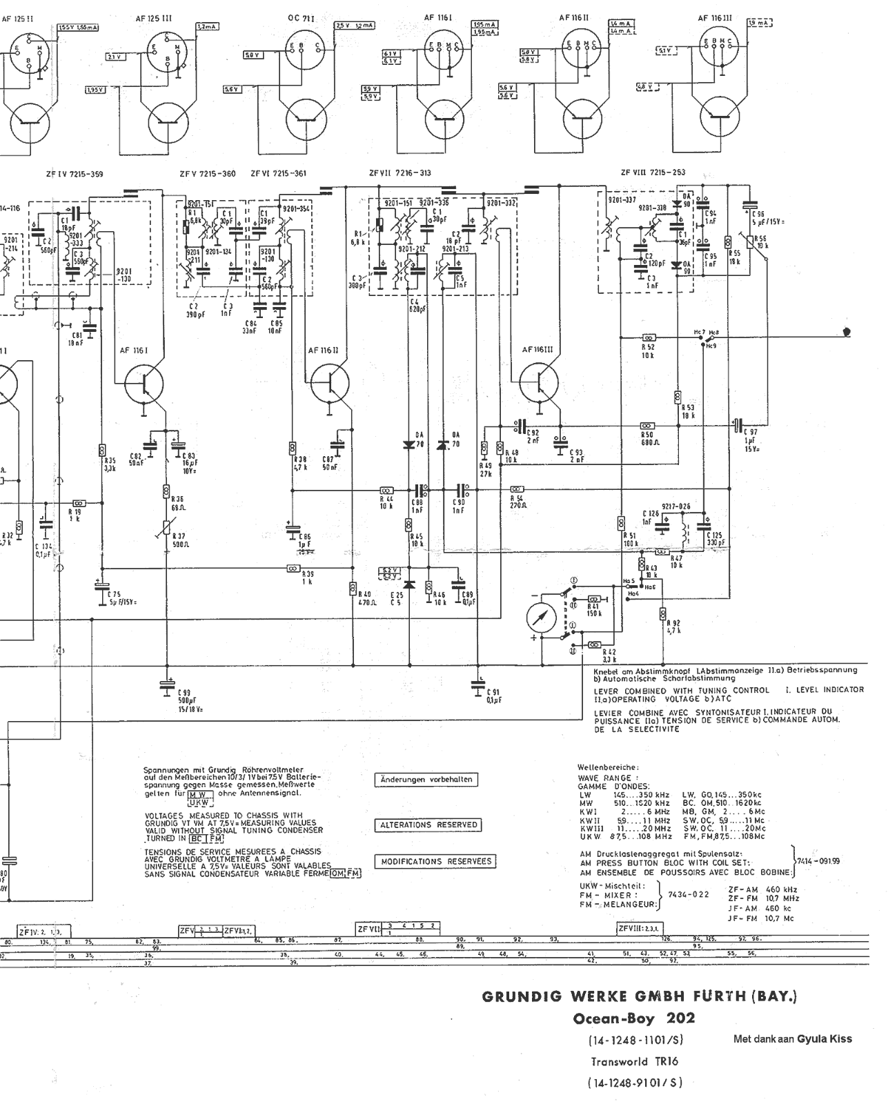 Grundig MV-4-Ocean-Boy-202 Schematic