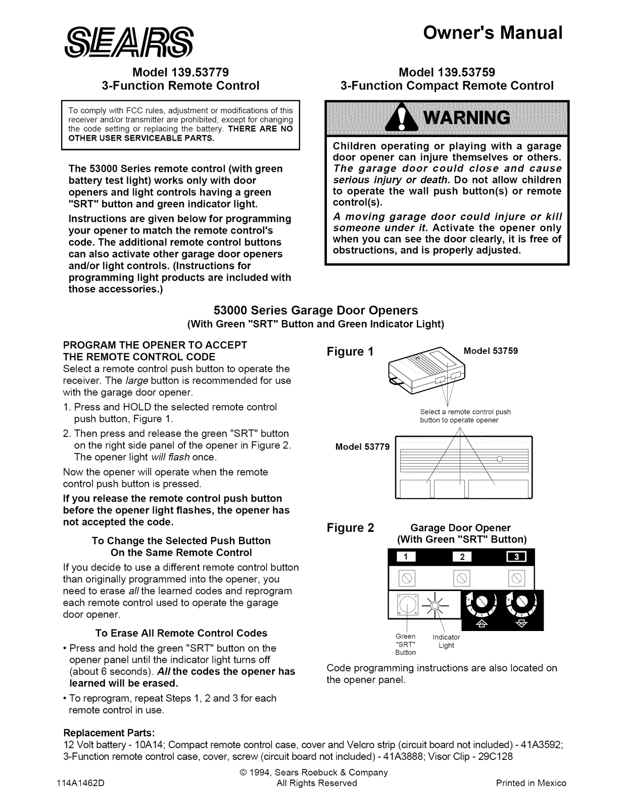 Sears 139.53759, 53000 User Manual - ManualMachine.com