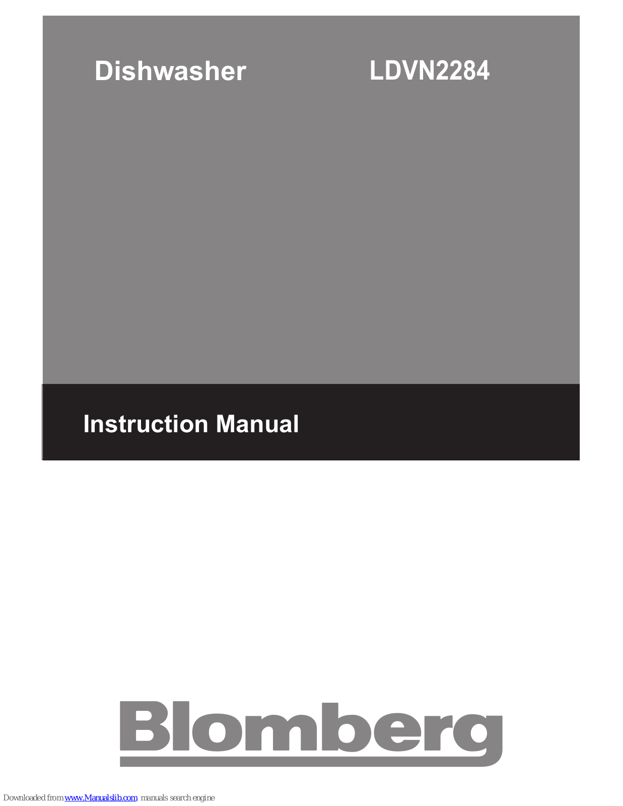 Blomberg LDVN2284 Instruction Manual