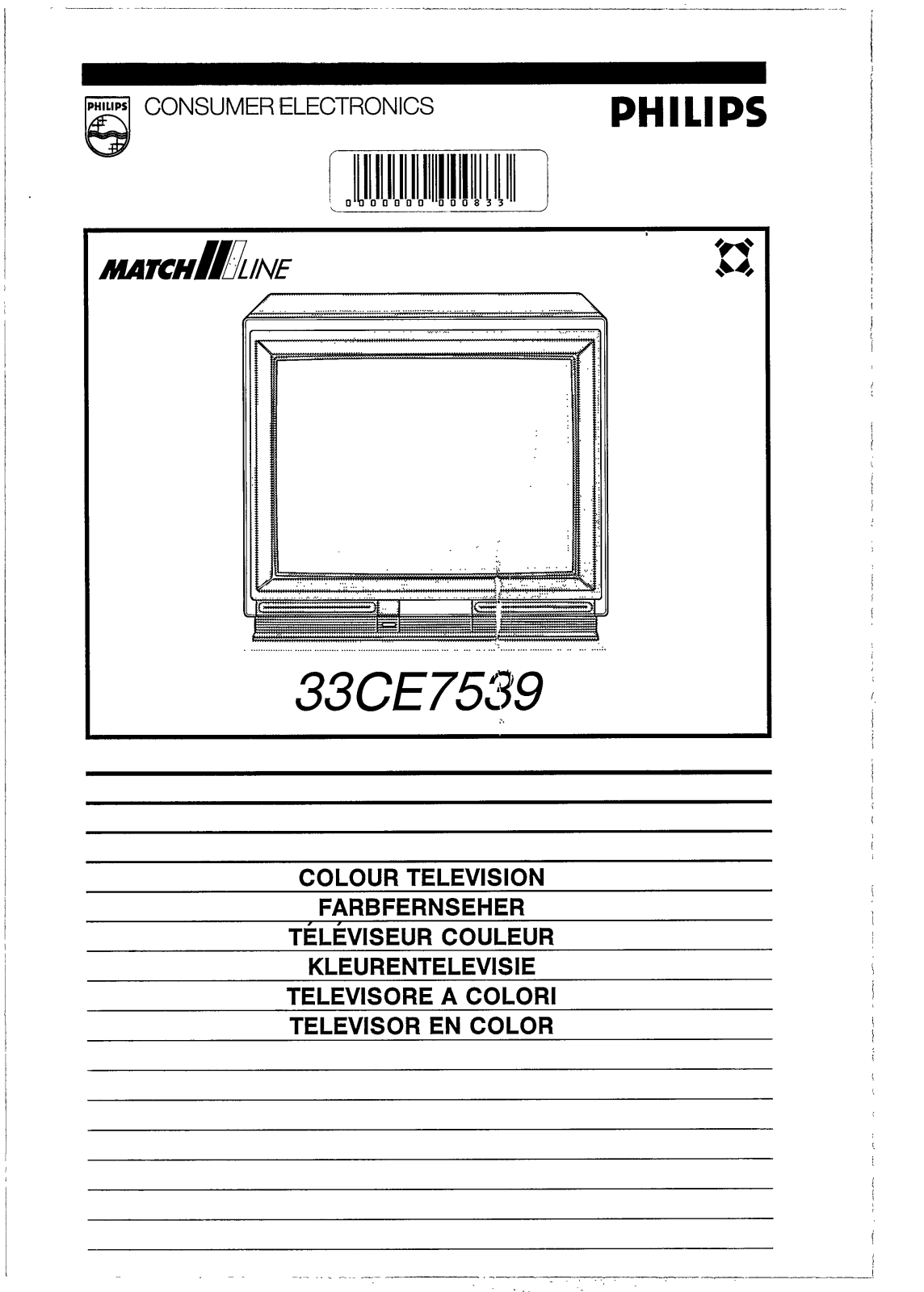 Philips 33CE7539 User Manual