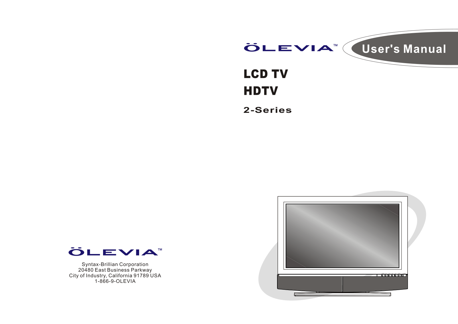 OLEVIA HD TV2 User Manual