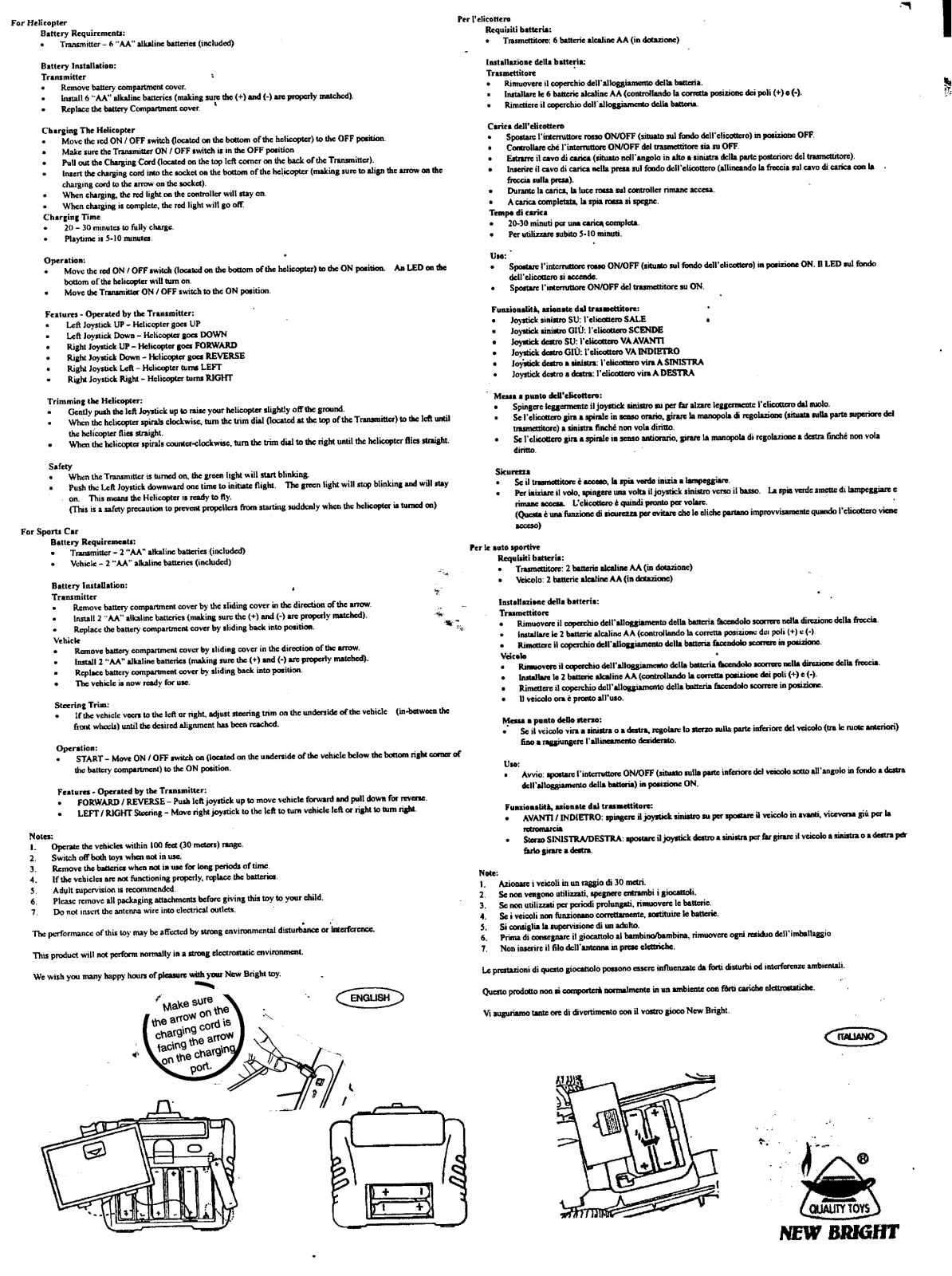 New Bright Co 8082H User Manual