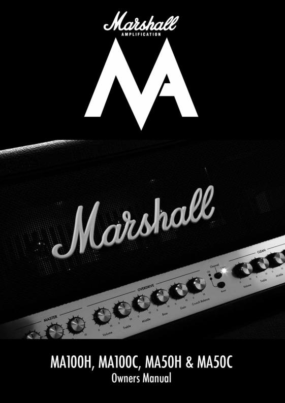 Marshall MA100H, MA50H, MA100C, MA50C OWNER’S MANUAL