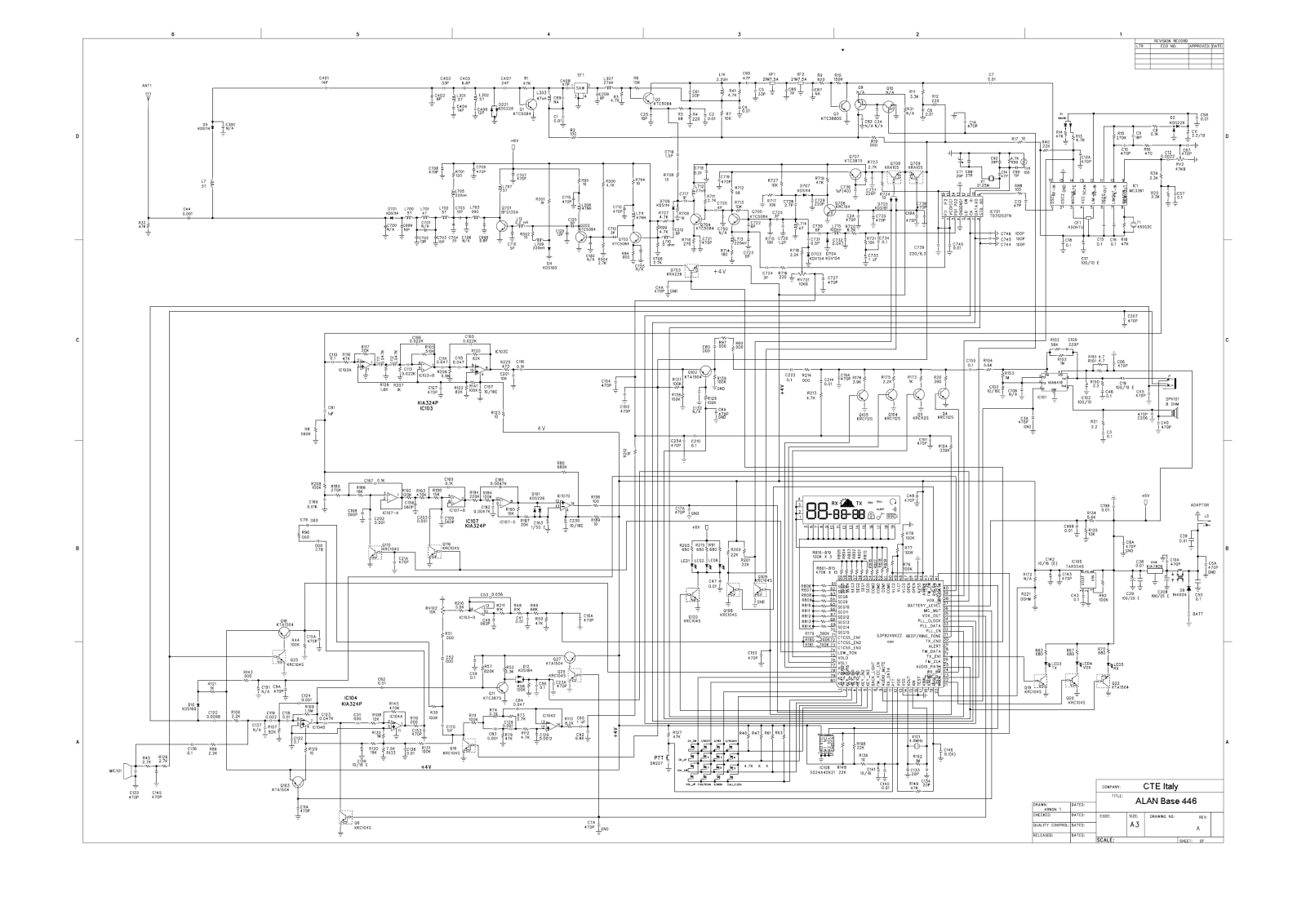 Midland AlanBASE 446 Schematic