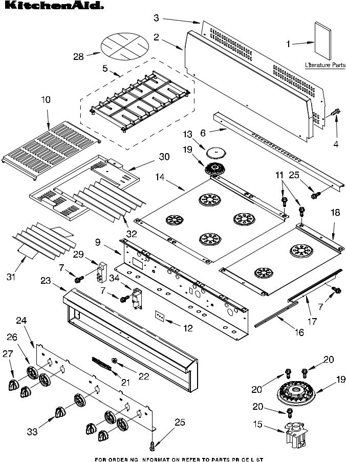 KitchenAid KGCP482KSS0 Parts List