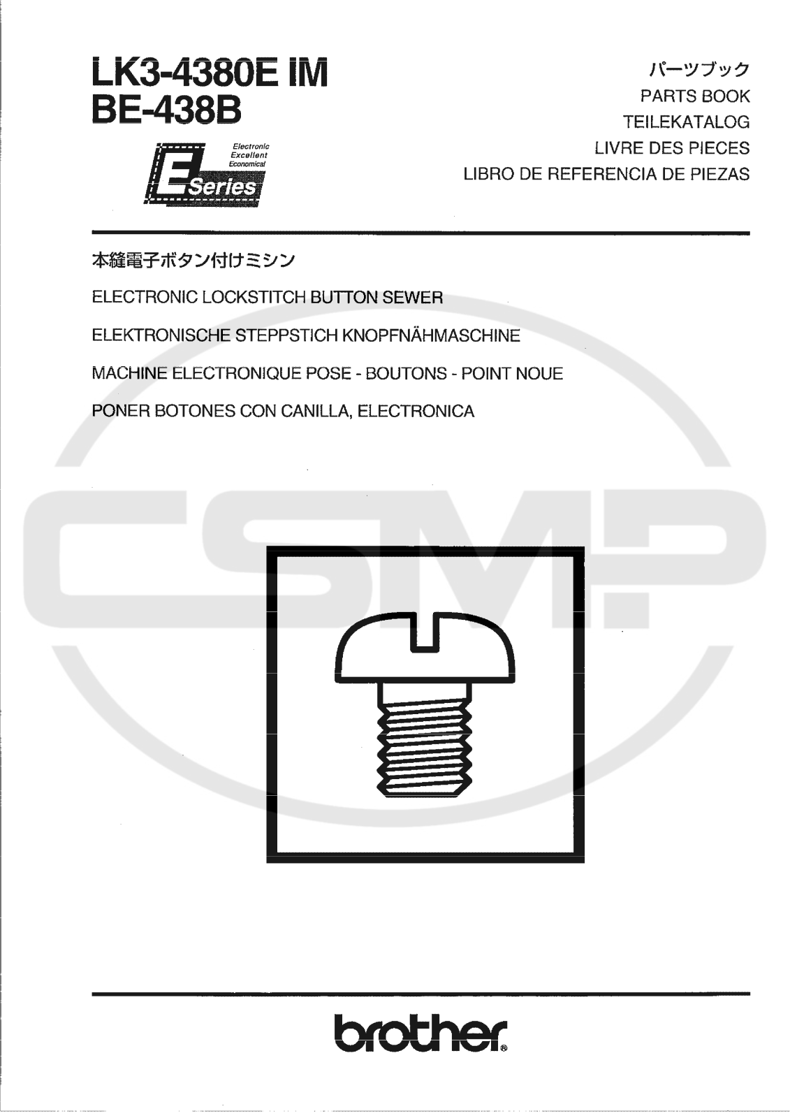 Brother KL3-4380E Parts Book