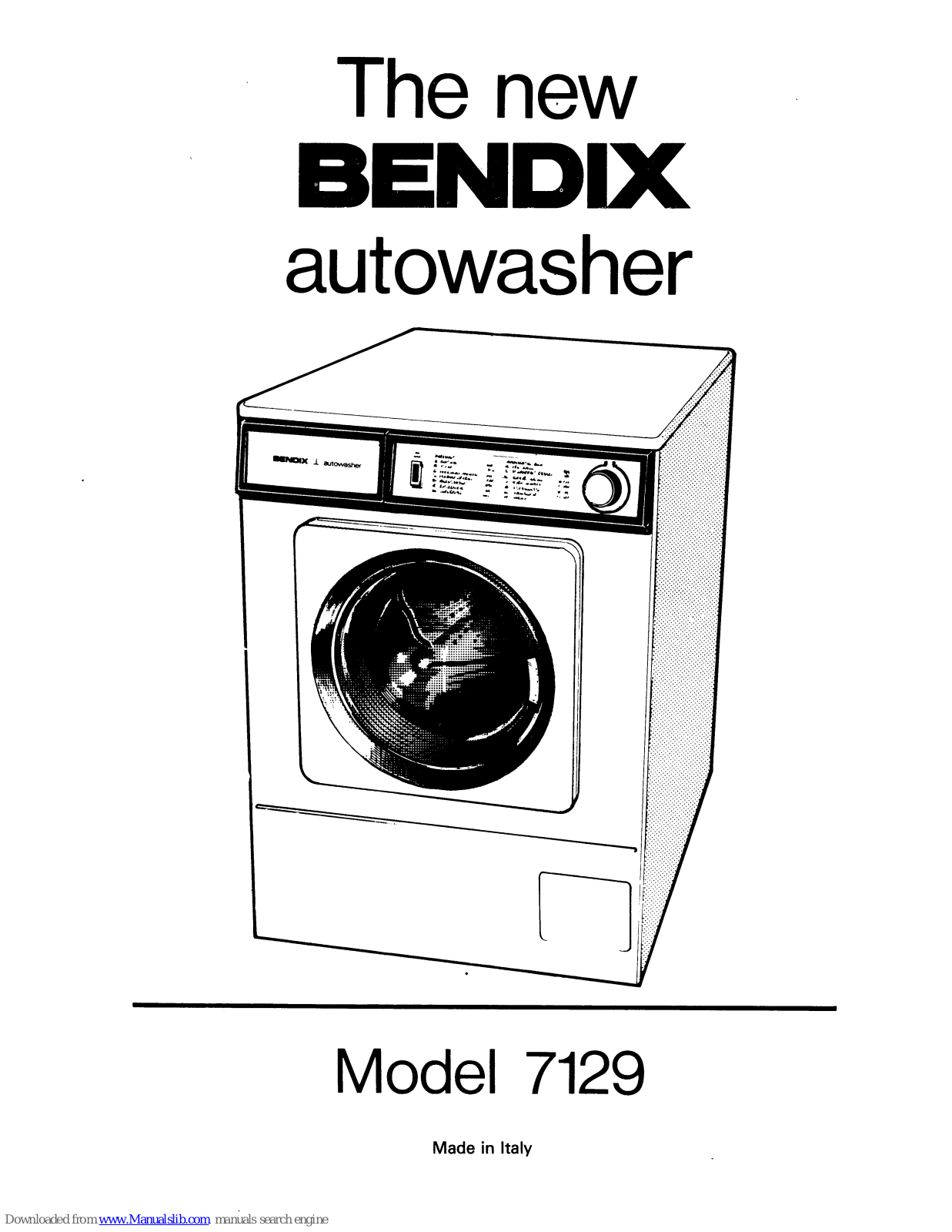 BENDIX 7129 Operating Instructions Manual