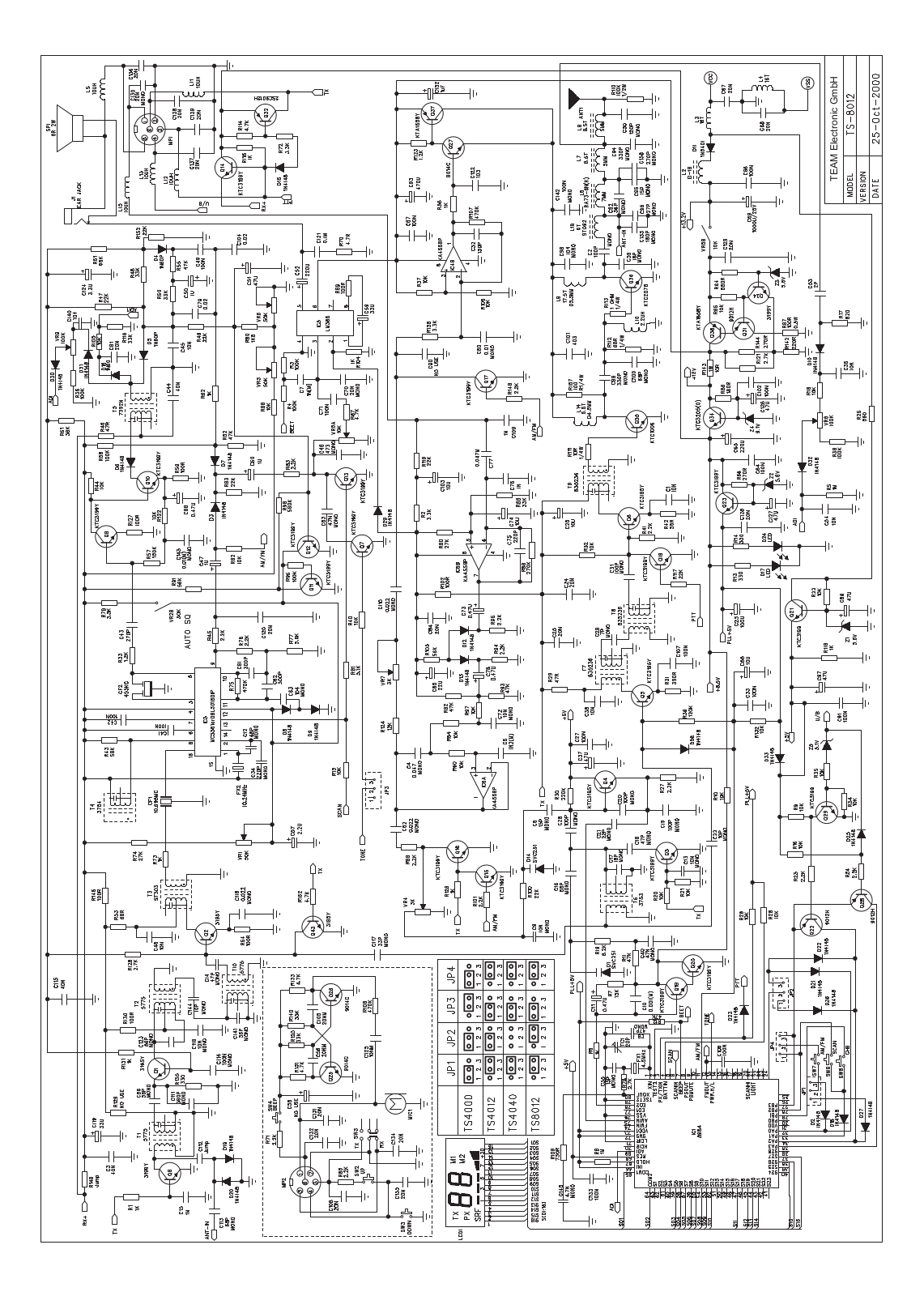 team TSTwoWay 8012 Schematic