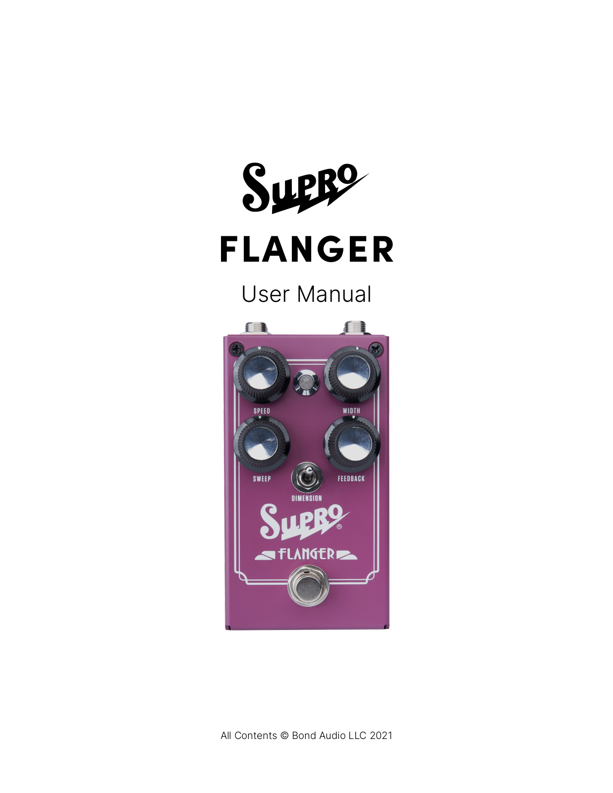 Supro FLANGER User guide - ManualMachine.com