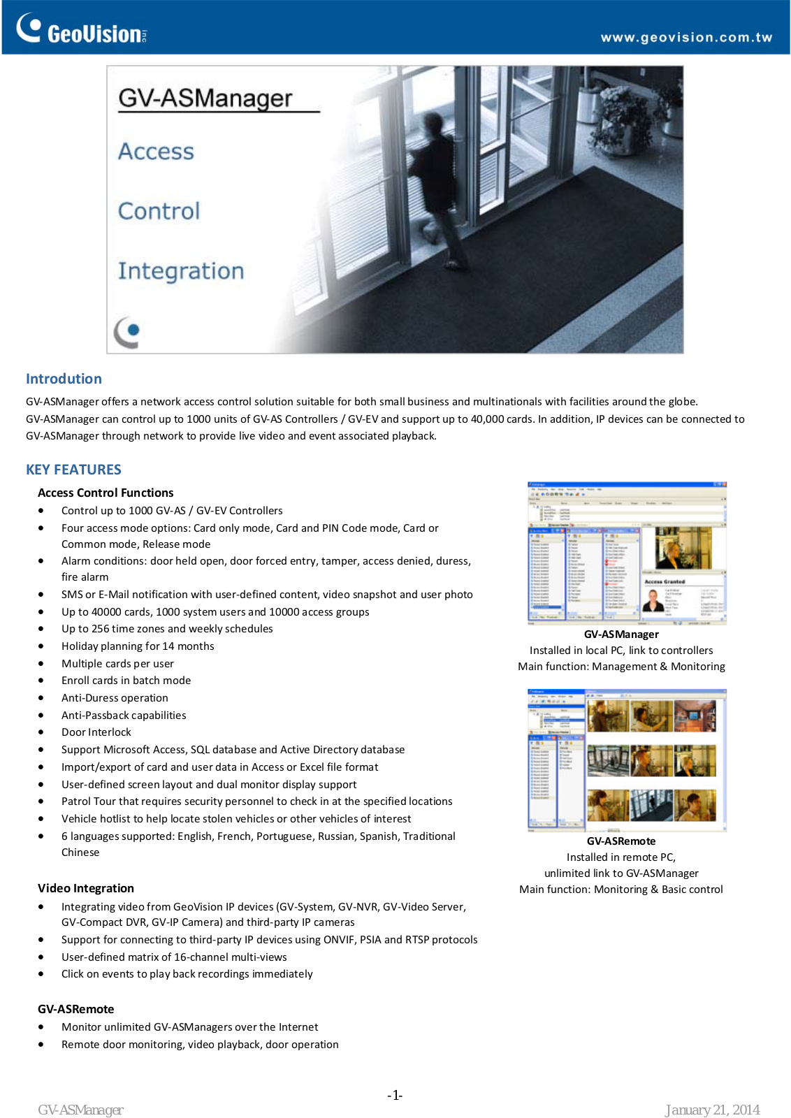 GeoVision ASManager User Manual