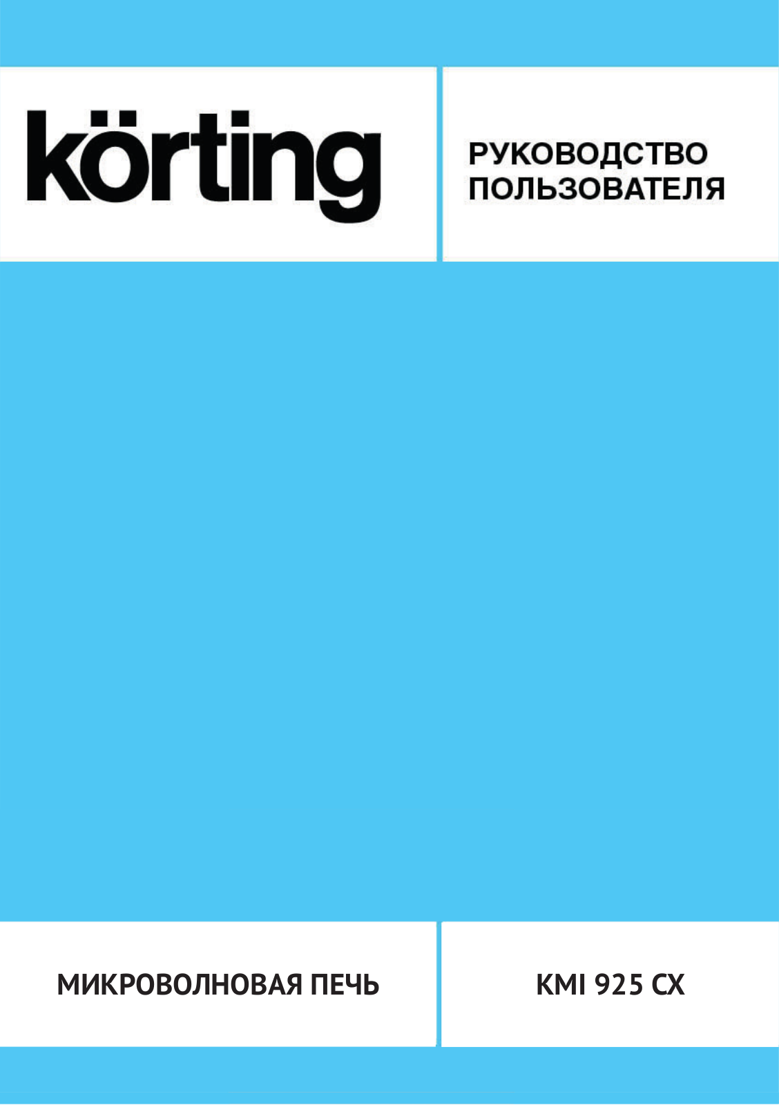 Korting KMI 925 CX User manual