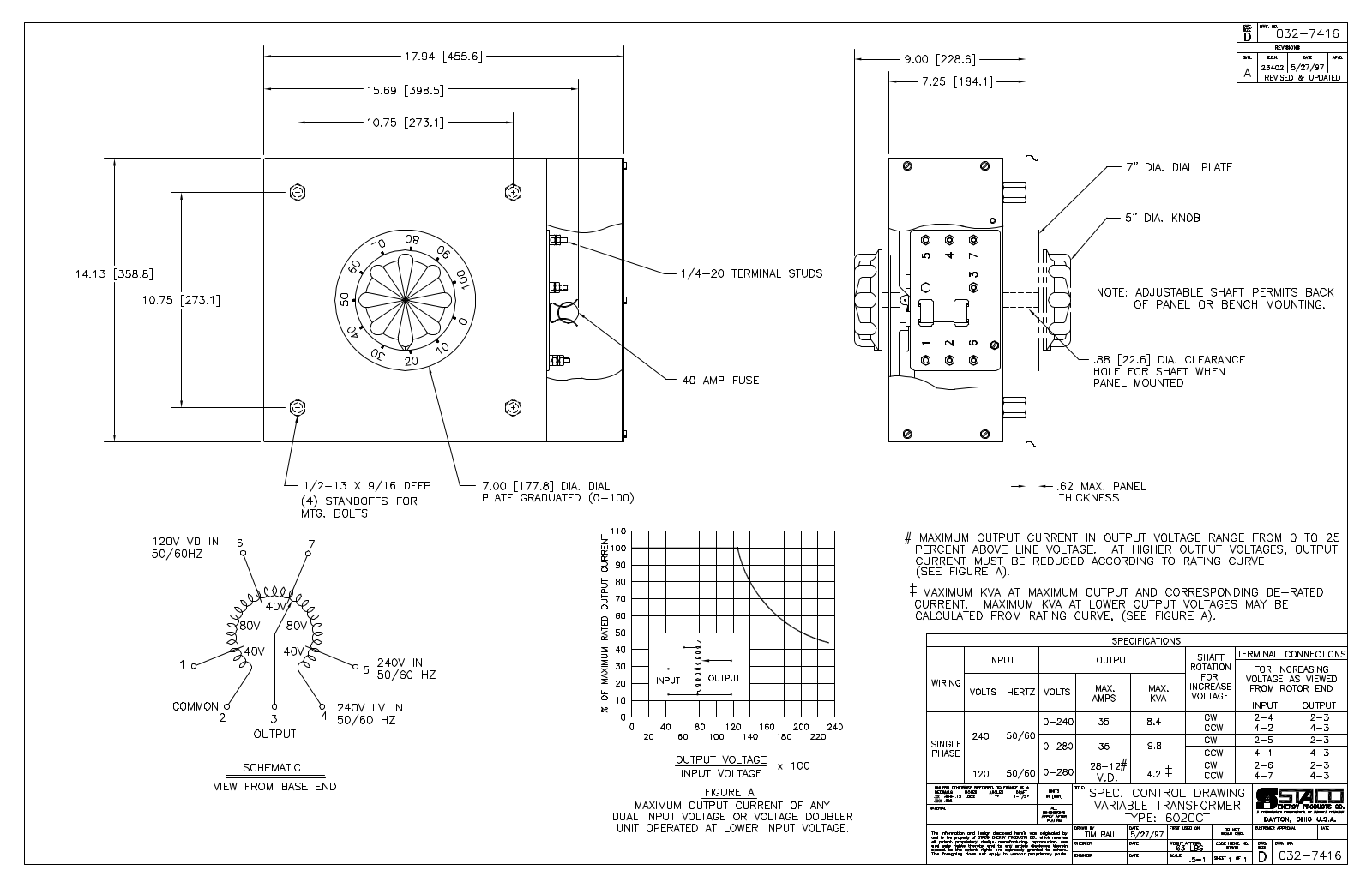 Staco Energy 6020CT Dimensional Sheet - ManualMachine.com