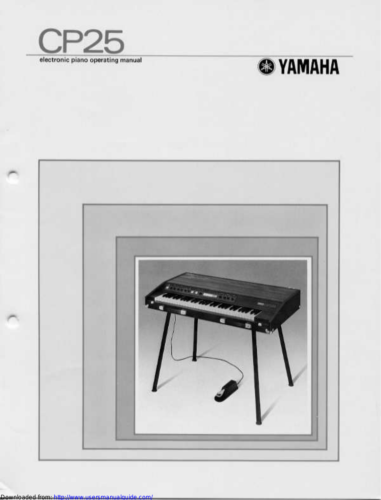 Yamaha Audio CP25 User Manual
