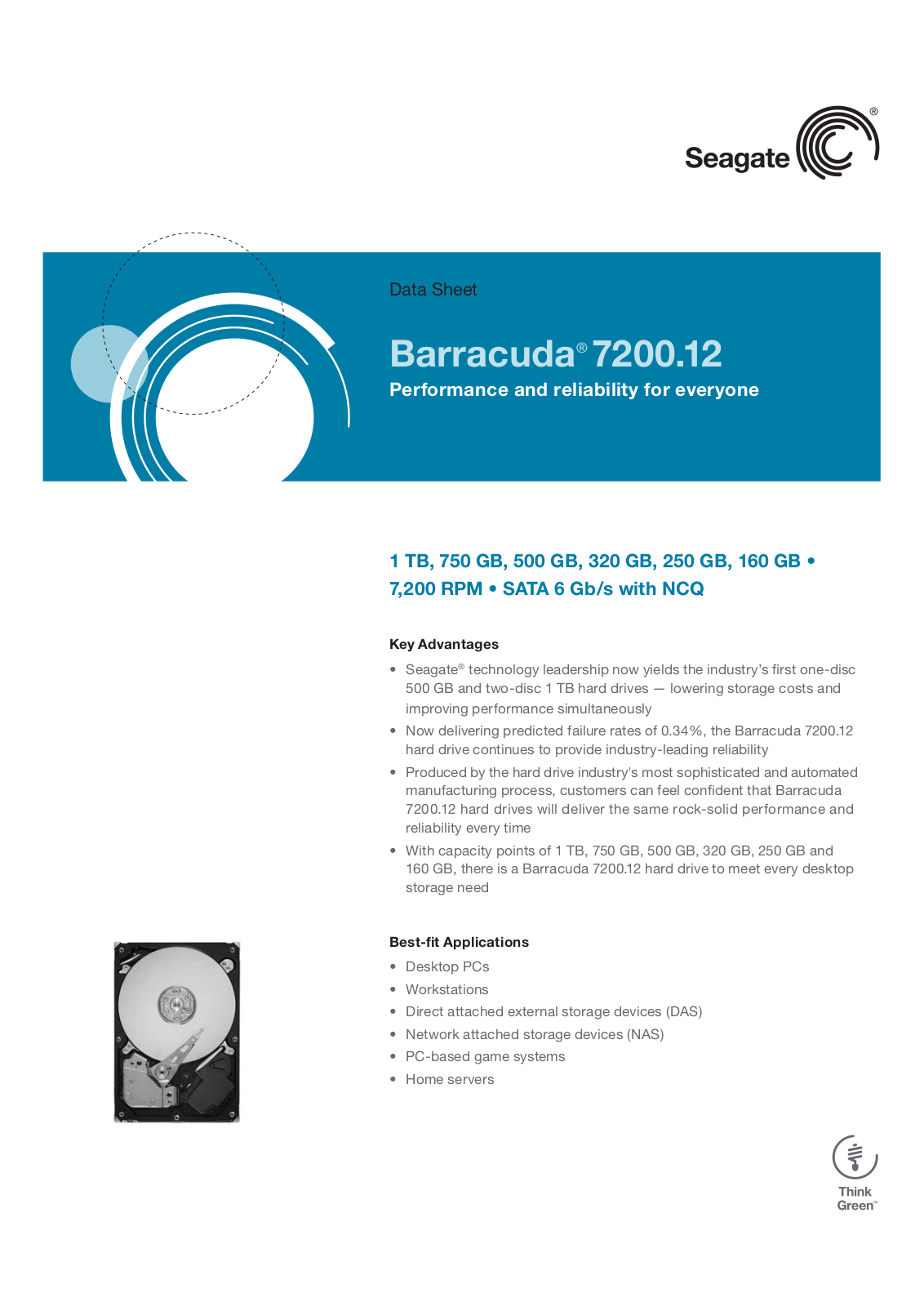 Seagate ST31000524AS User Manual