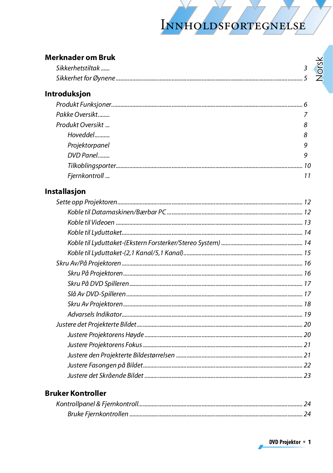 Optoma DV11 User Manual