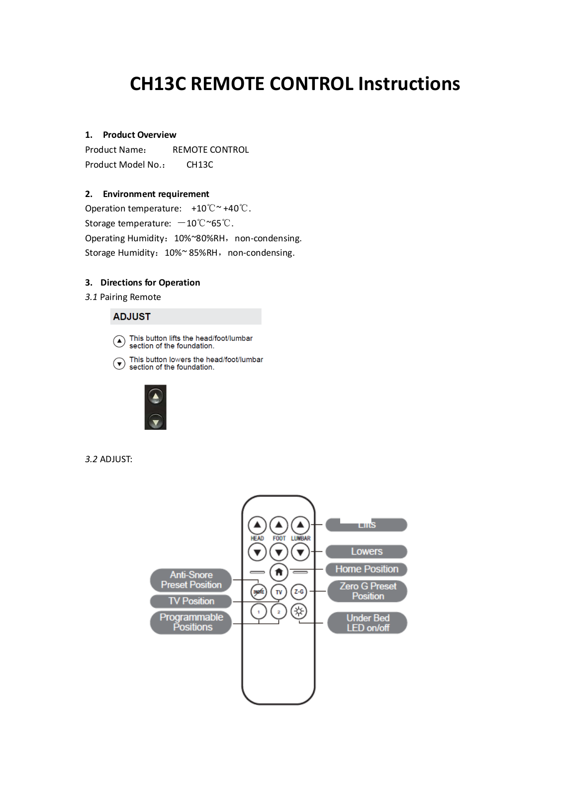 HHC Changzhou CH13CHHC010 User Manual