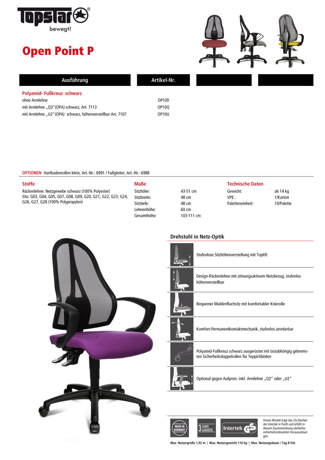 TOPSTAR Open Point P Service Manual