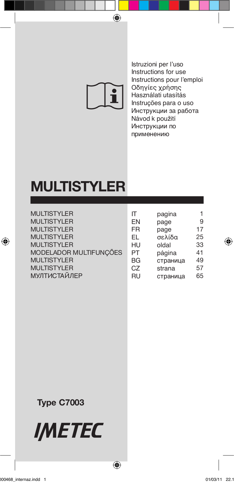 Imetec G9-90 User Manual