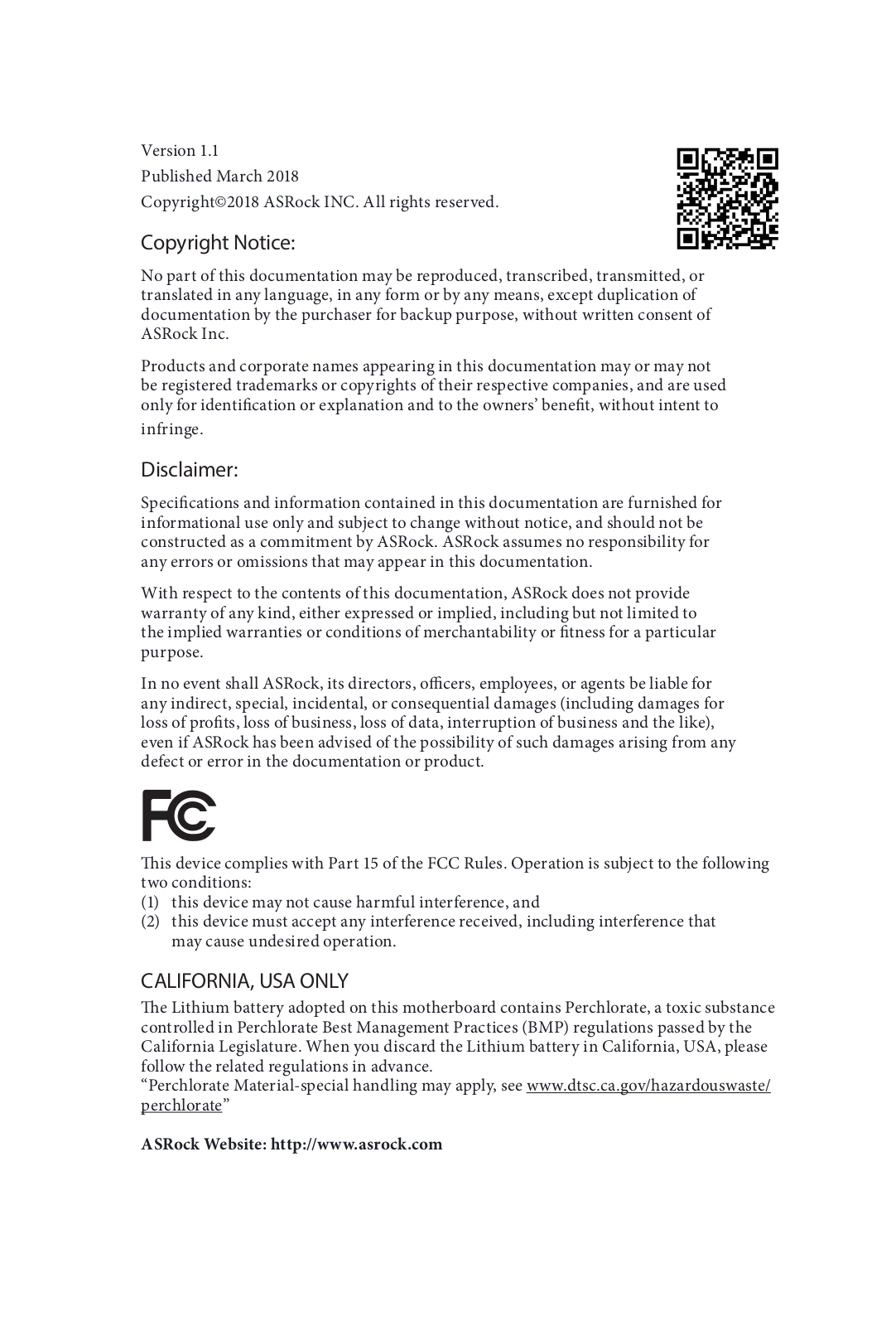 ASRock H310M-G-M.2 Service Manual