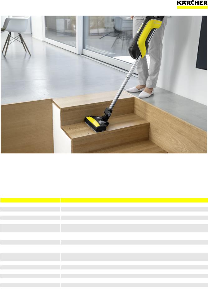 Karcher VC 5 Cordless Datasheet