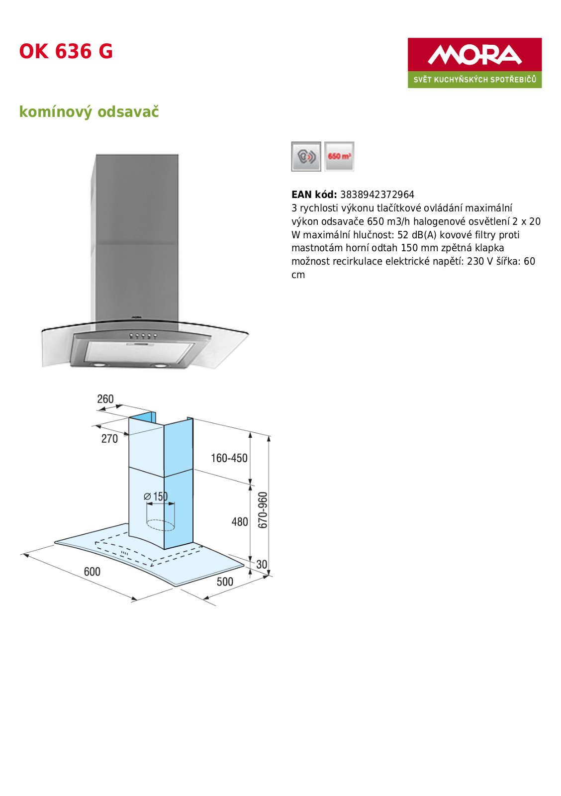 Mora OK 636 G User Manual