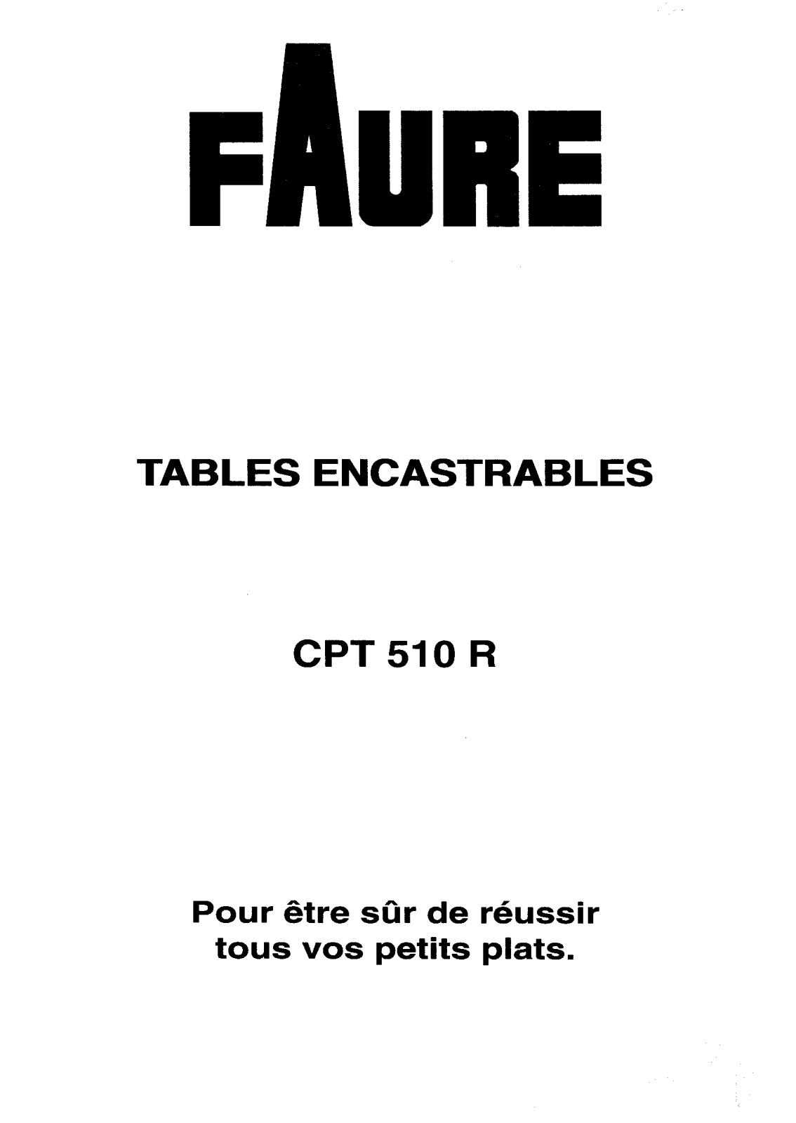 FAURE CPT510R User Manual