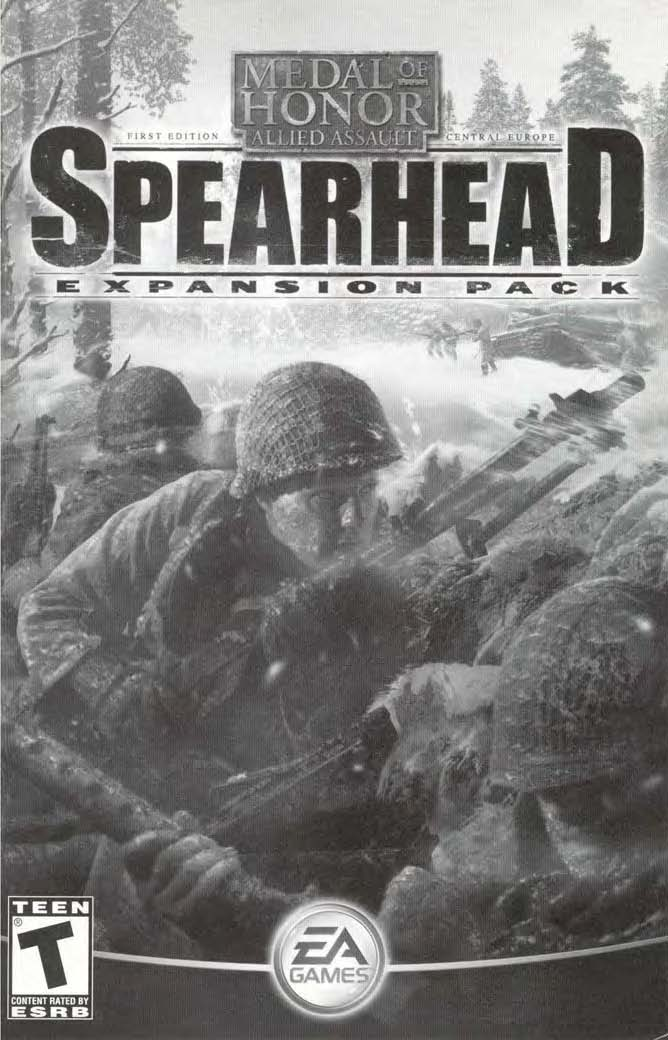 Games PC MEDAL OF HONOR-ALLIED ASSAULT-SPEARHEAD User Manual