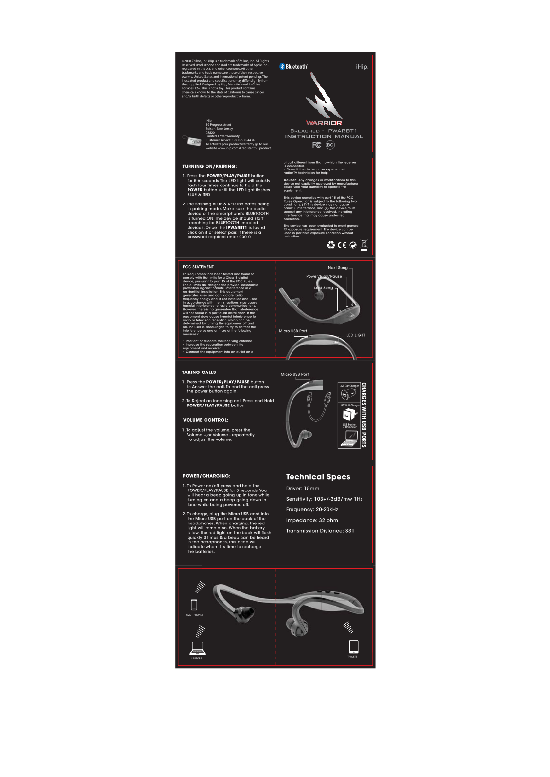 Xinglong new plastic WARBT1 User Manual