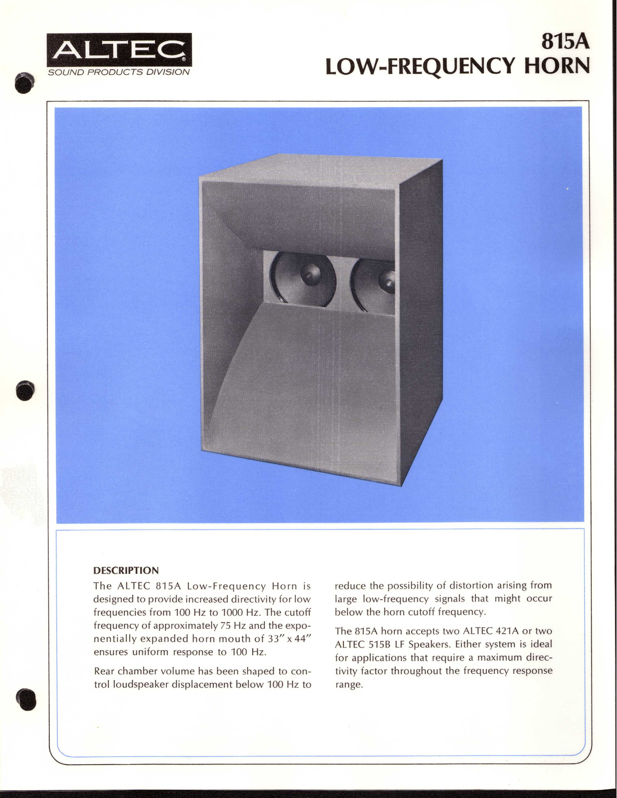 Altec lansing 815A User Manual