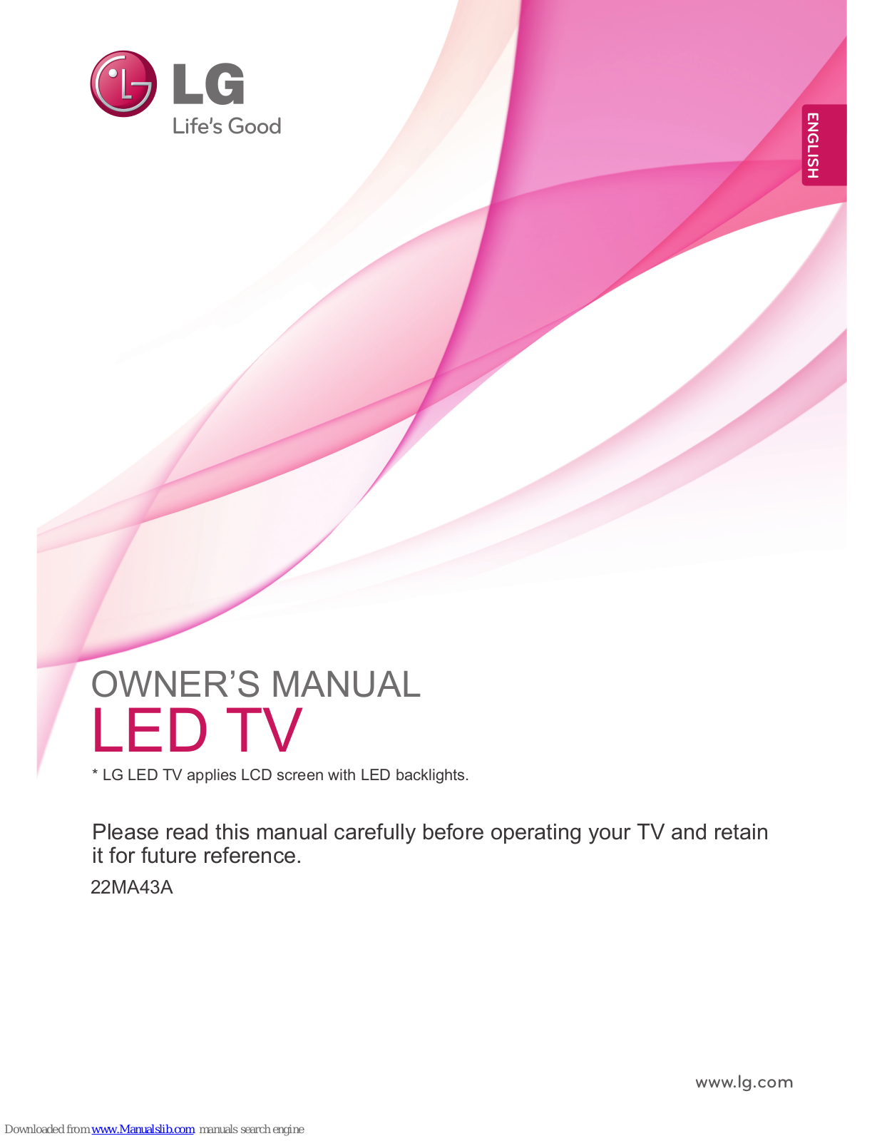 LG 22MA43A, 22MA33A, 24MN33A, 26MA33A, 29MN33A Owner's Manual