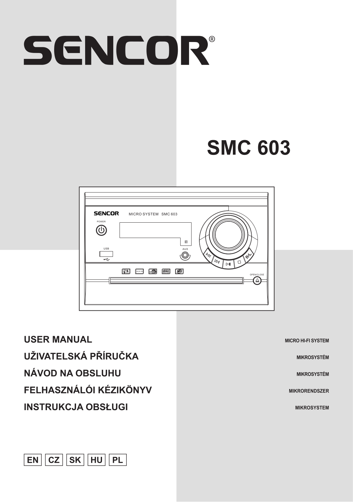 Sencor SMC 603 User Manual