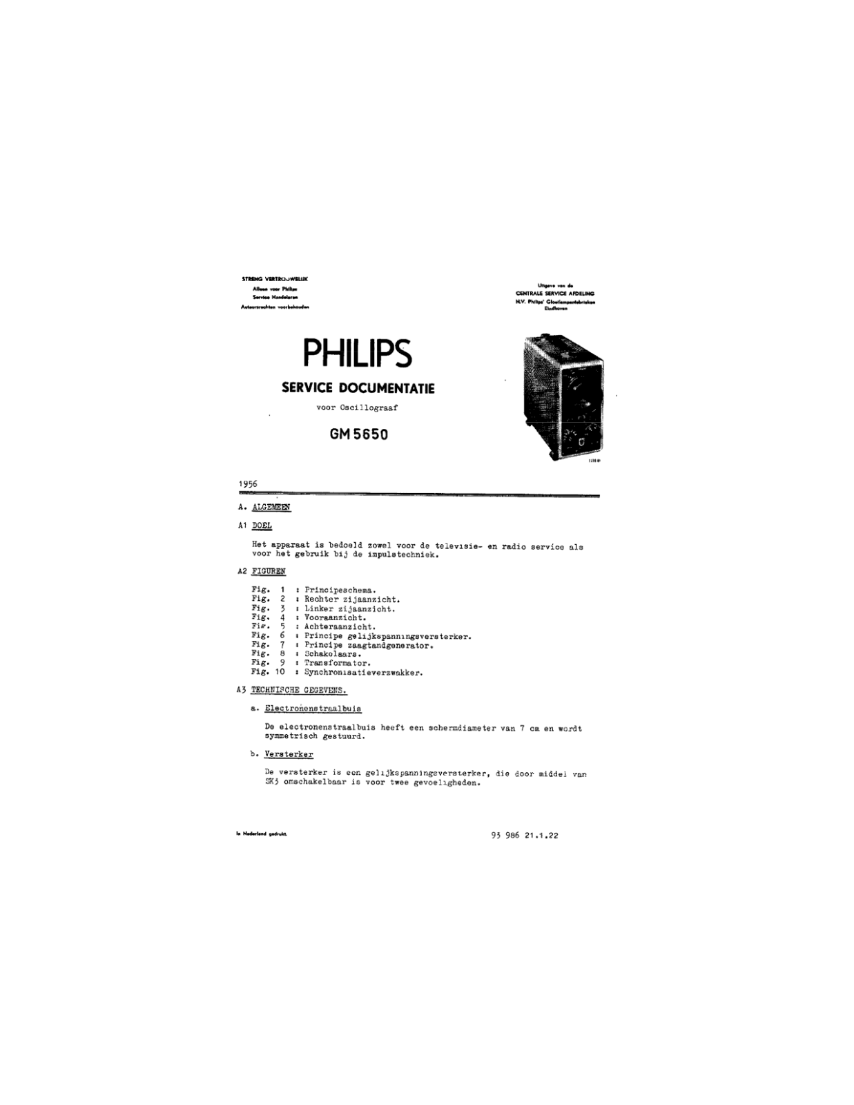 Philips GM 5650 Service Manual