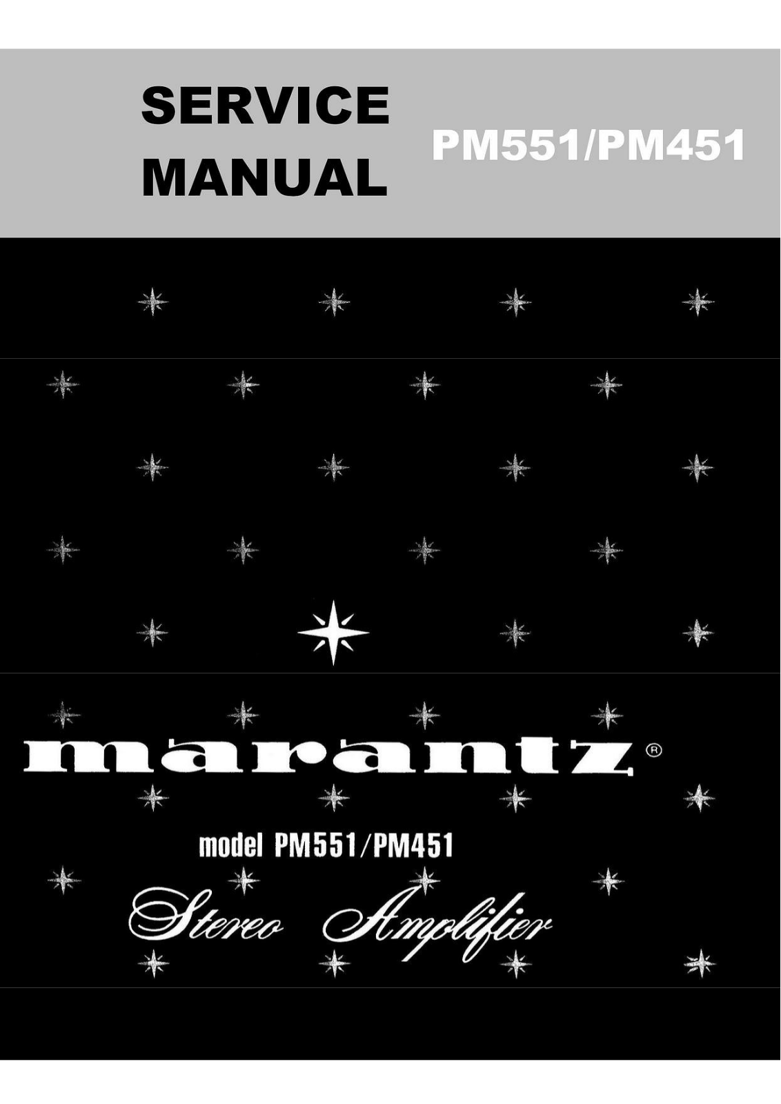 Marantz PM-551 Service Manual