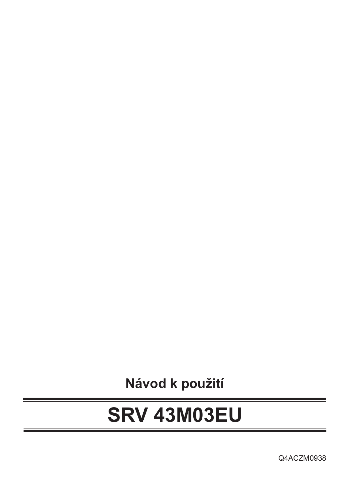 Bosch SRV43M03EU User Manual