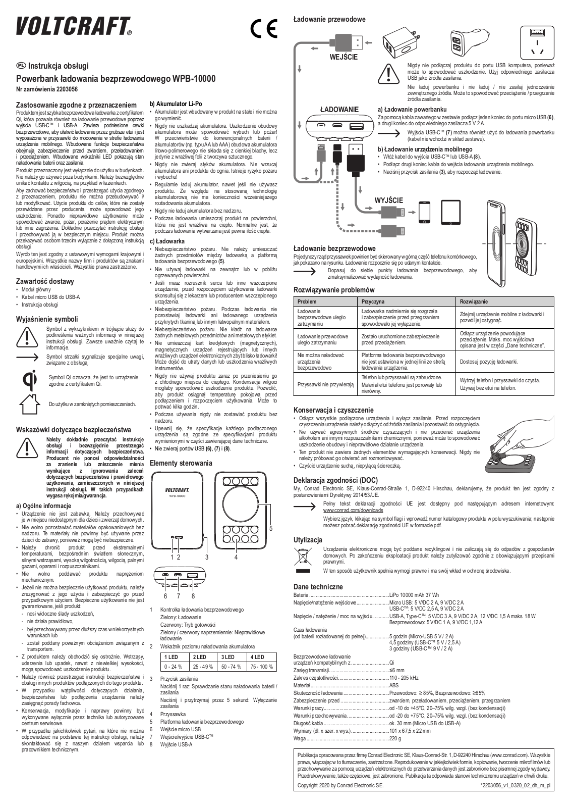 VOLTCRAFT WPB-10000 User guide