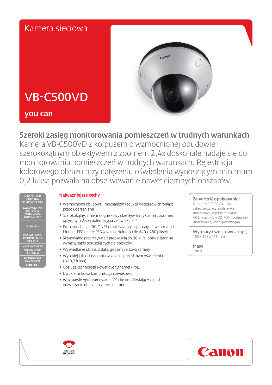 Canon VB-C500VD BROCHURE