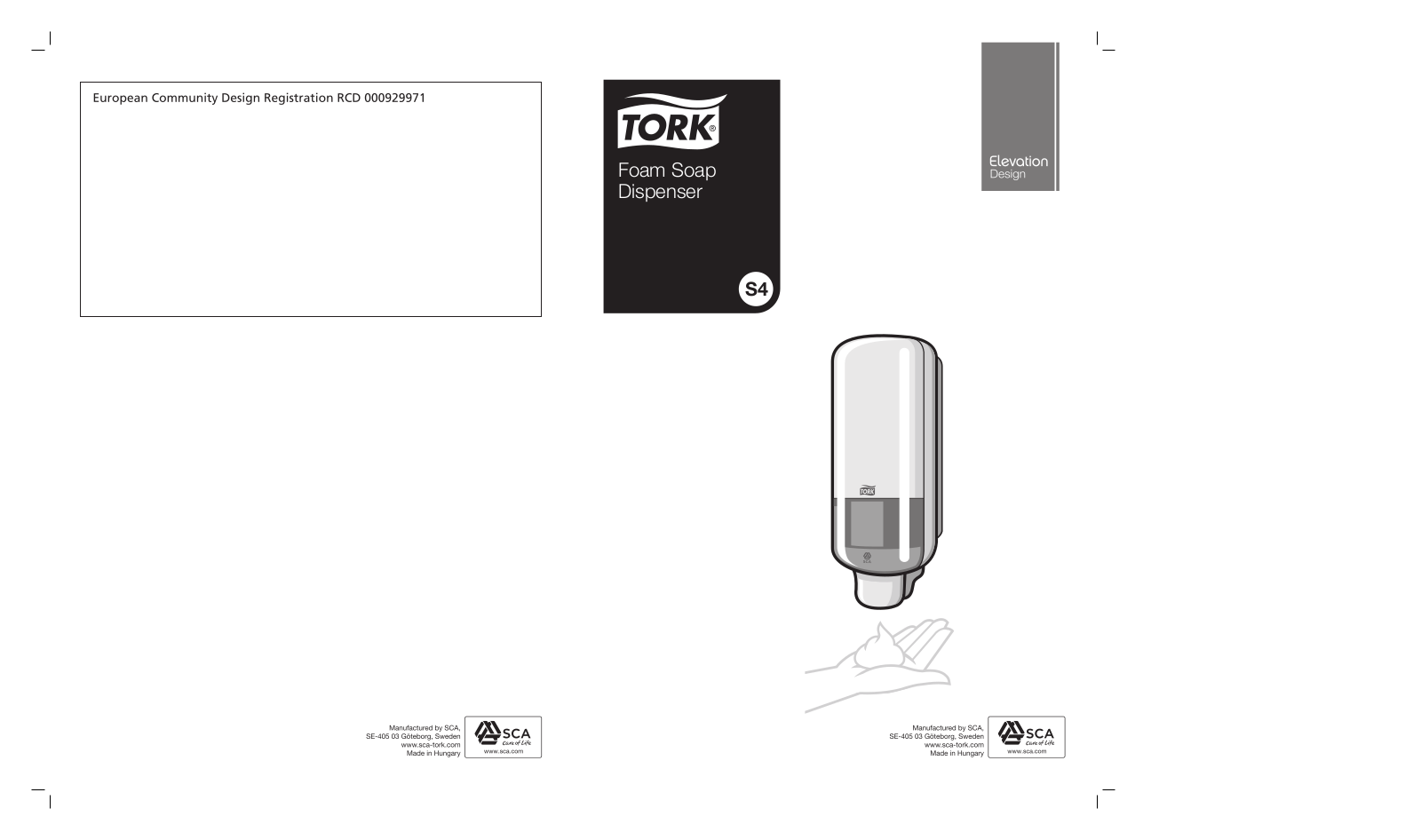 Tork 561500 S4, 561508 S4 User Manual