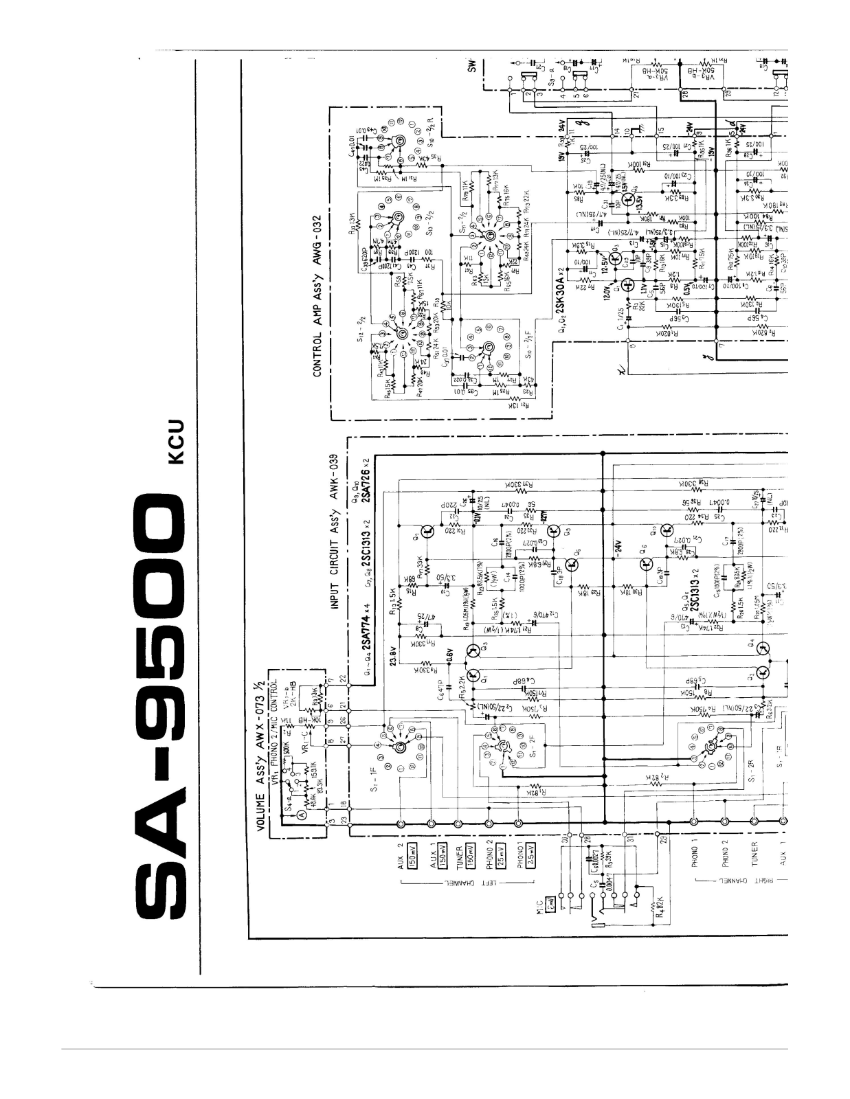 Pioneer SA-9500 Schematic