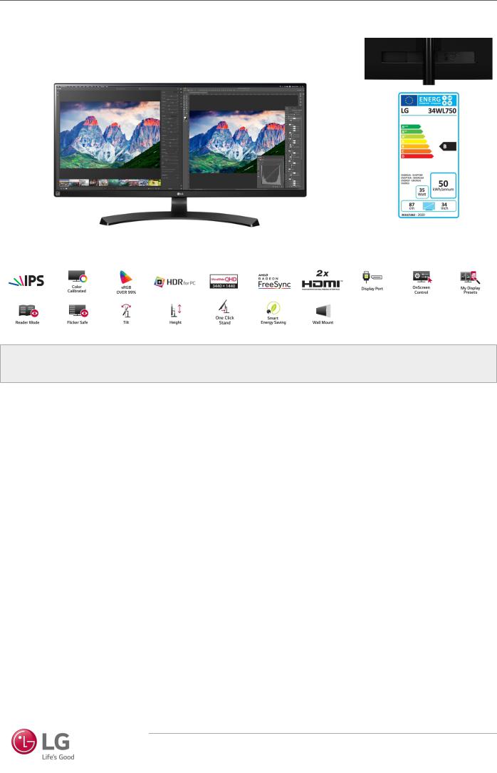 LG 34WL750-B User Manual